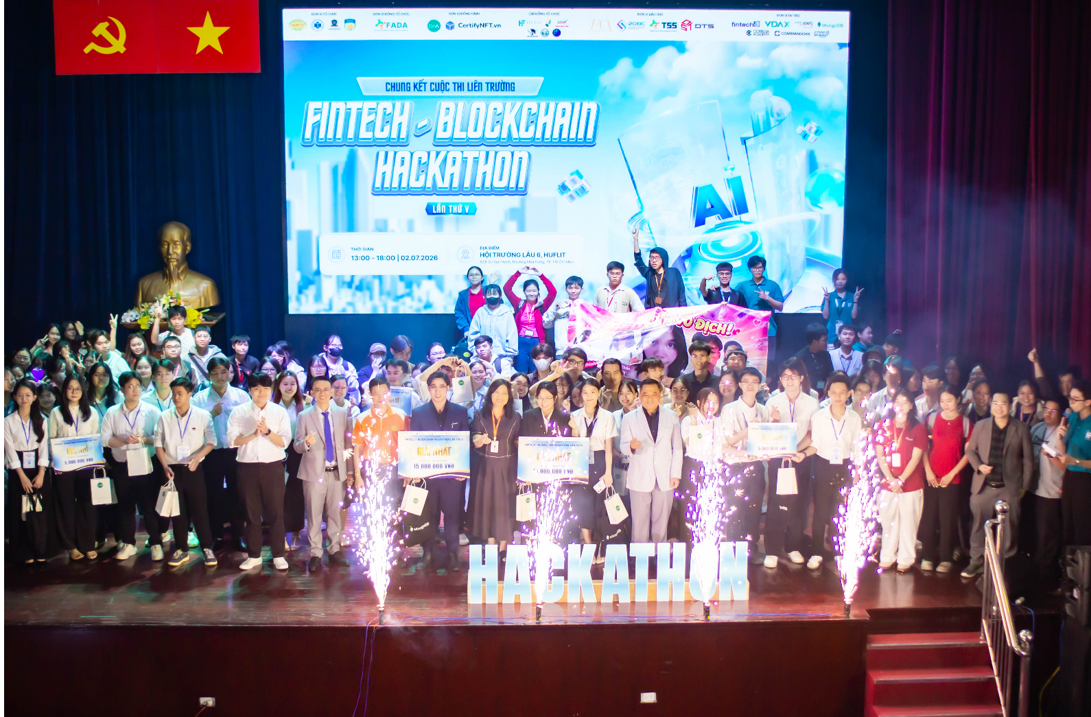 Sinh viên ngành Công nghệ Tài chính HUIT tỏa sáng tại Cuộc thi Liên trường Fintech – Blockchain Hackathon lần thứ V