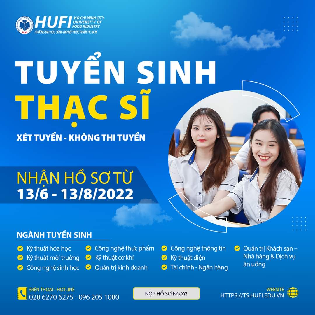 Thông tin tuyển sinh trình độ thạc sĩ 2022